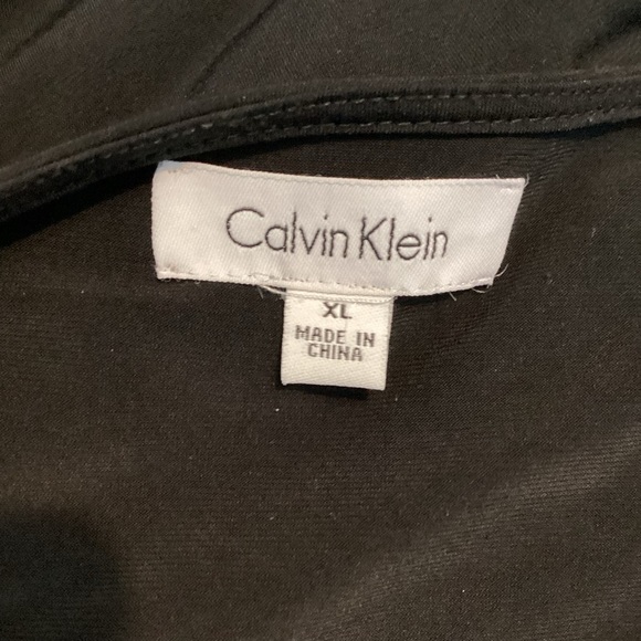 Calvin Klein Black Sequin Sleeveless Cowl Neck Top Size XL - Picture 6 of 7